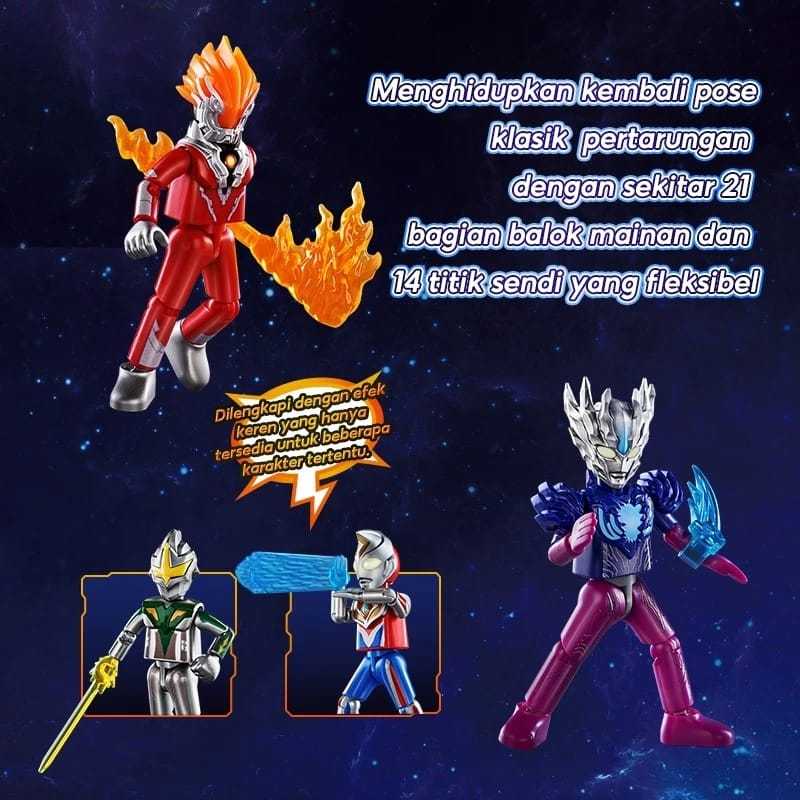 URBANZENT - Blokees Figure Ultraman Dyna Saga Ultimate Zero Corona Cosmos Hyper Zetton Legion
