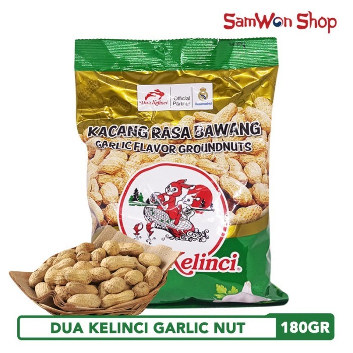 

DUA KELINCI GARLIC NUT 180 GRAM - CEMILAN KACANG KULIT RASA BAWANG