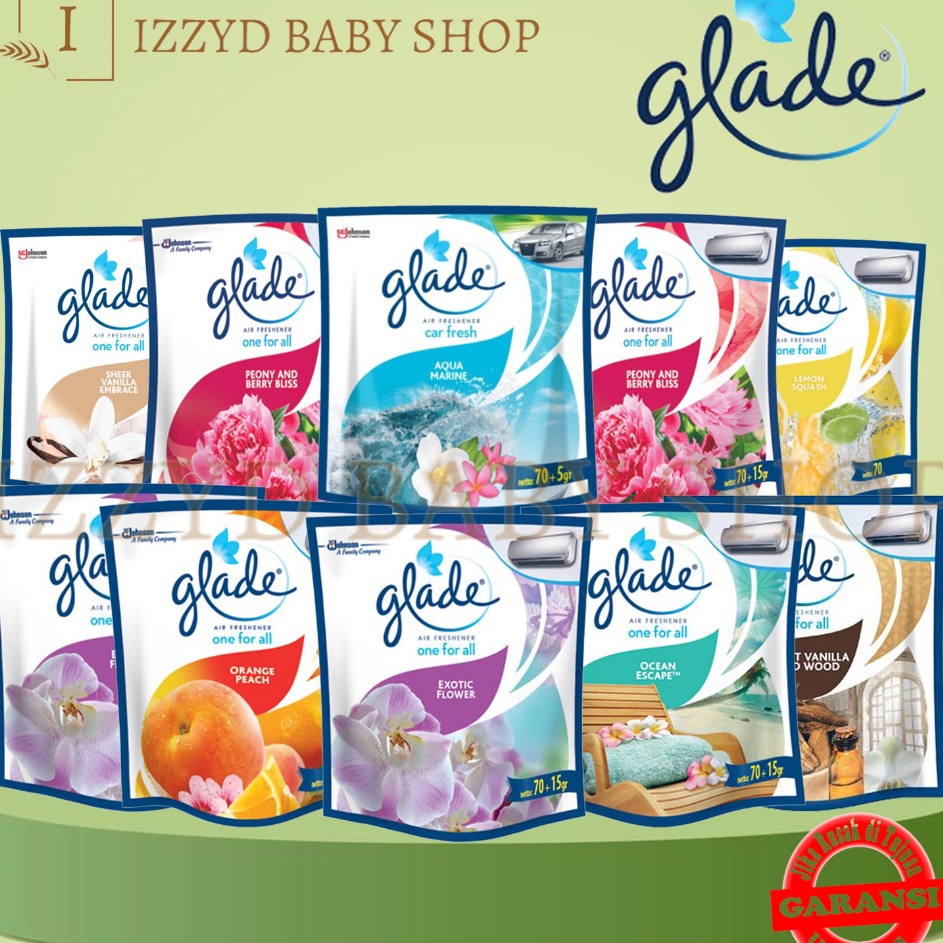 Lihat Disini Glade refill gantung one for all pewangi mobil dan ruangan
