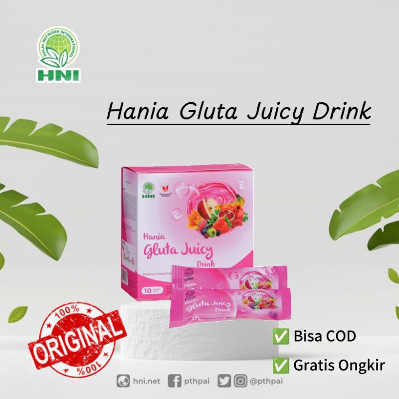 

Hania Gluta Juicy Drink | Minuman serbuk kolagen | Mencegah penuaan dini
