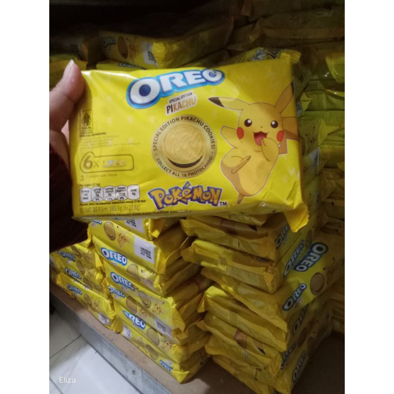 

Oreo pikachu Isi 6pcs oreo pokemon rasa pisang