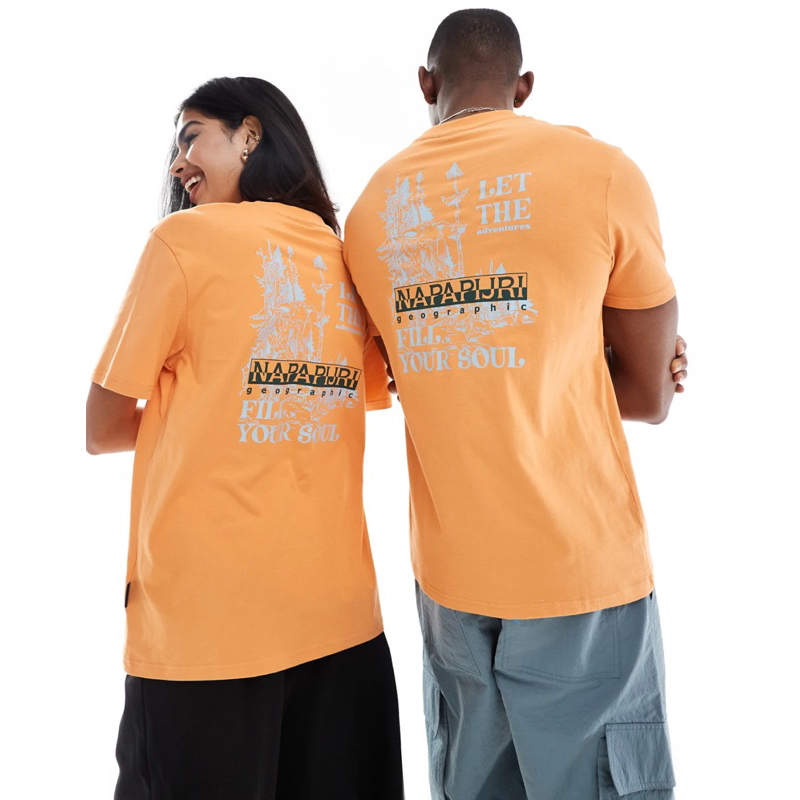 Napapijri Alikas Tshirt In Orange