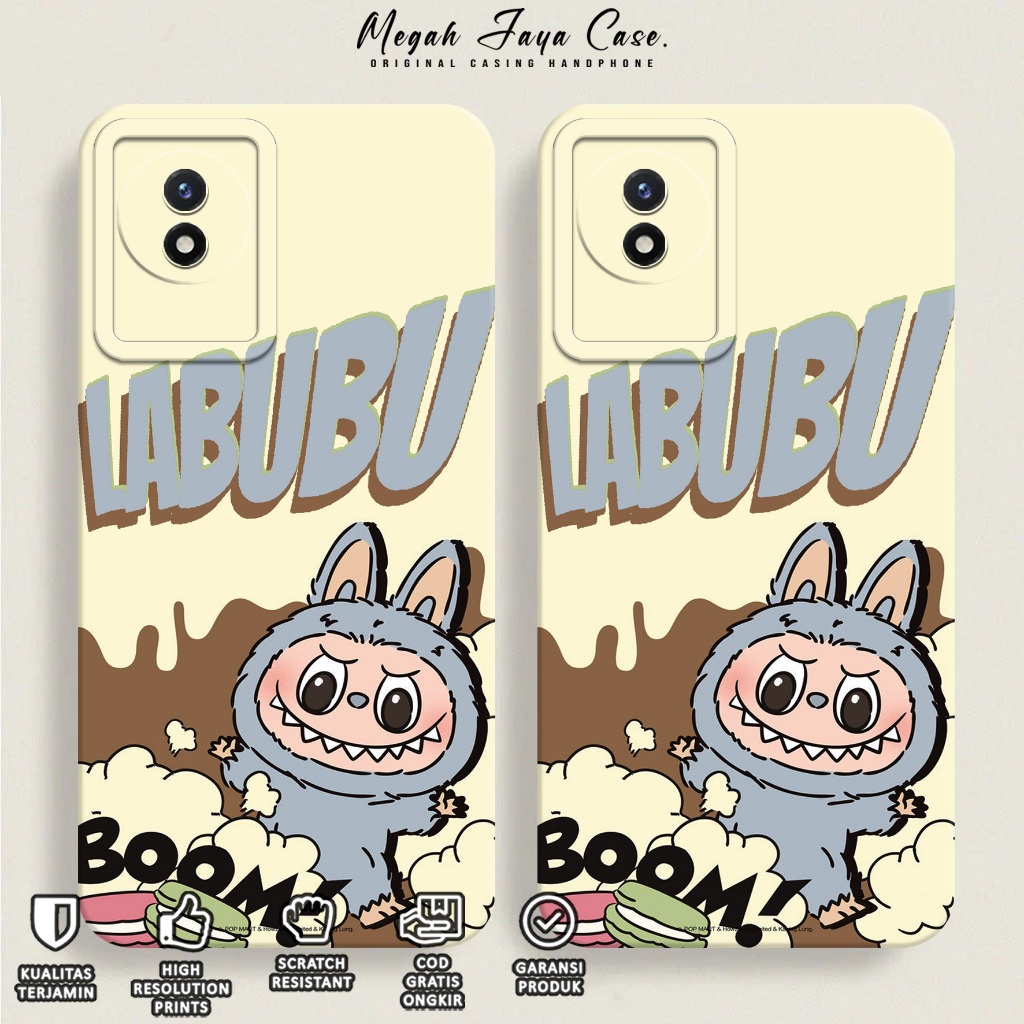 Softcase Hp VIVO Y02 / Y02A / Y02T - Case Hp VIVO Y02 / Y02T / Y02A Motif labubu - Casing Hp VIVO Y0