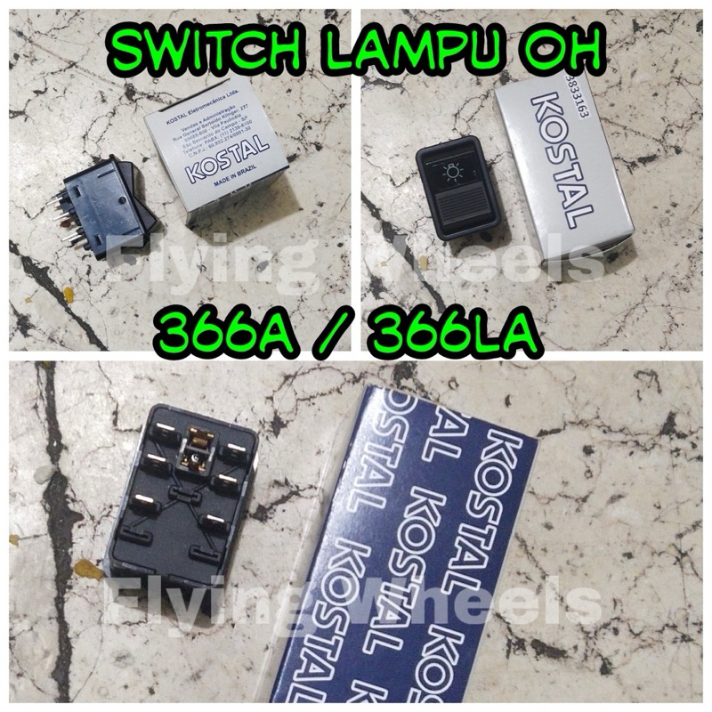 Switch Lampu OH 366A / 366LA Merk Kostal