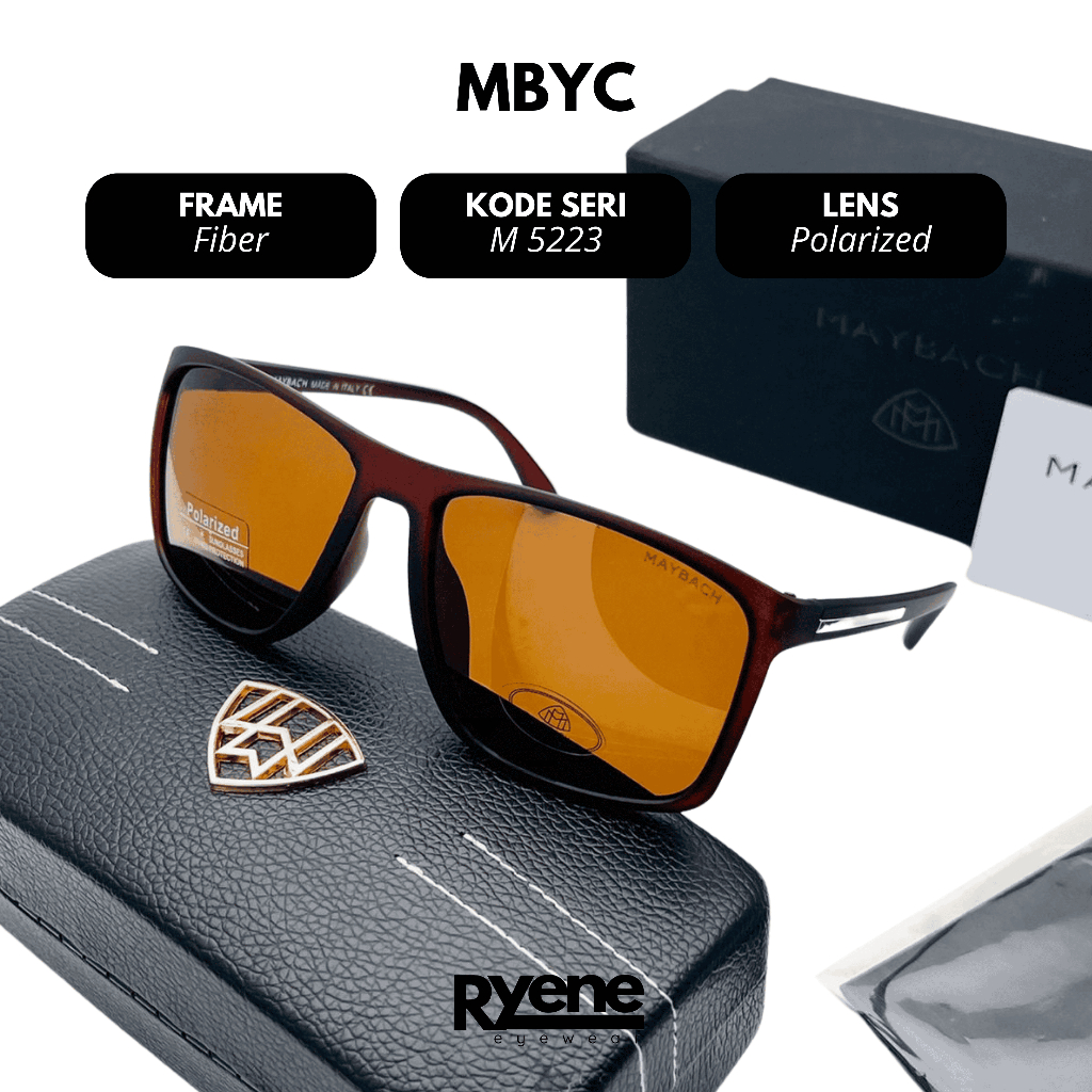 KACAMATA GAYA PRIA MAYBACH 5223 LENSA POLARIZED FREME FIBER HIGHT QUALITY IMPORT
