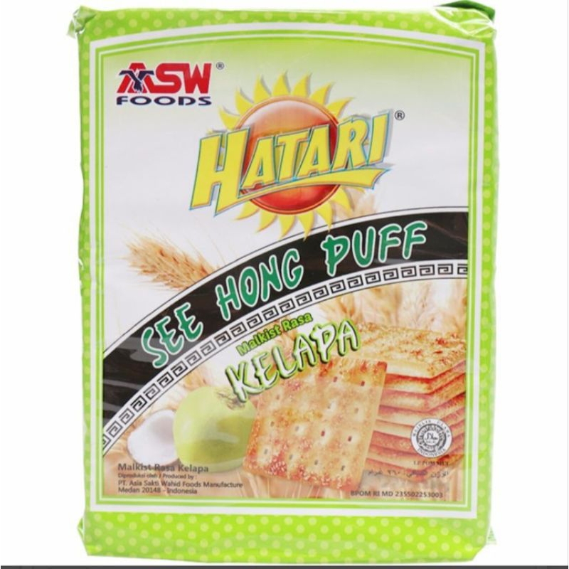 

Hatari See Hong Puff Malkist Crackers Rasa Kelapa 245 g