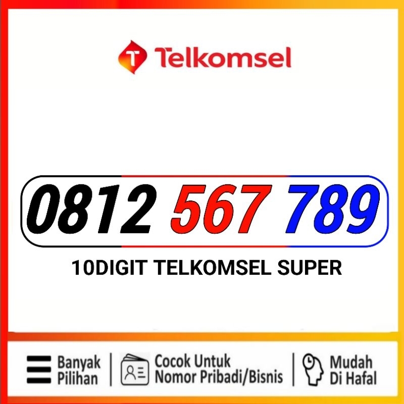 Nomer cantik simpati 10digit 567 789