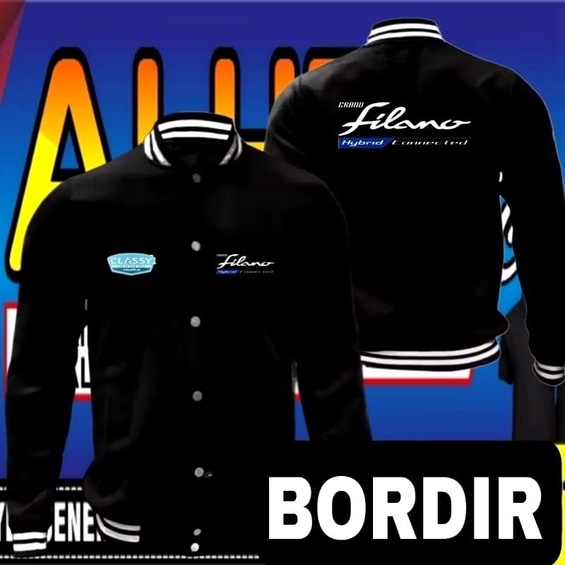 Jaket bordir Yamaha Filano jaket Yamaha Filano jaket baseball Yamaha Filano jaket varsity Yamaha Fil