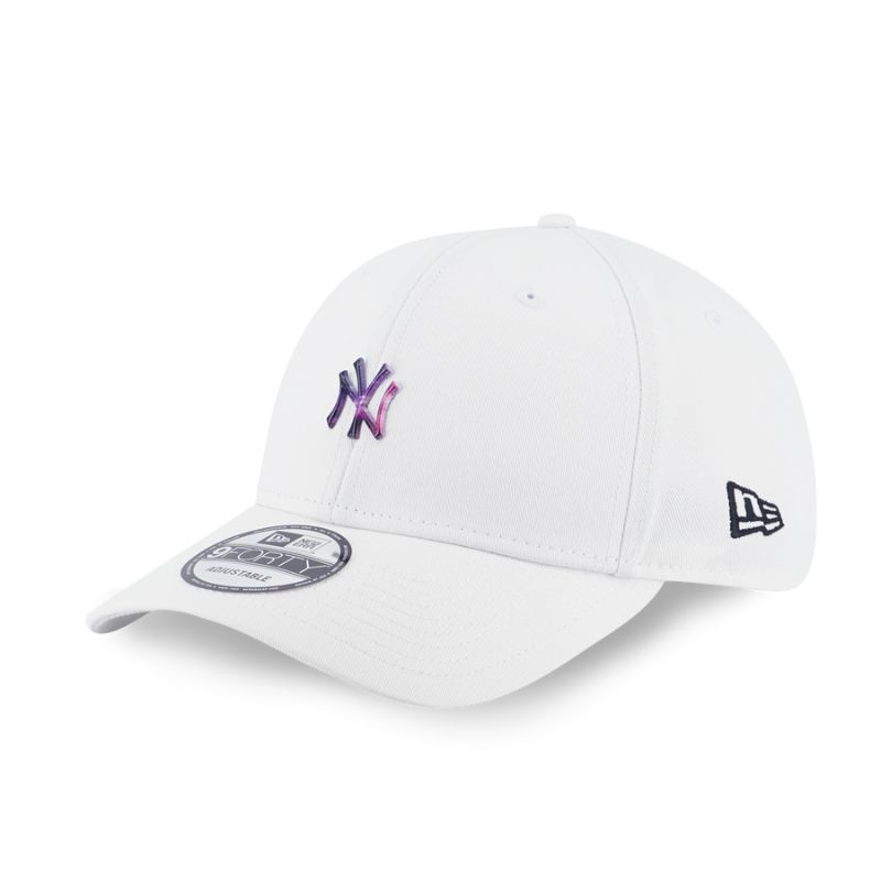 Topi New Era Cap New York Yankees Comic Space Metal Badge White 9Forty Adjustable Original