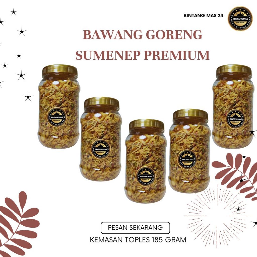 

Bawang Goreng Sumenep Asli Premium Grade A Termurah Paket 5 pcs free packing COD