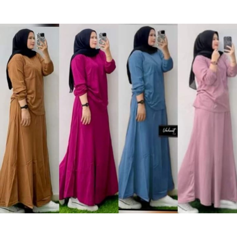 SHOFIA SET ROK // SETELAN ROK KAOS ORIGINAL JEVANNI