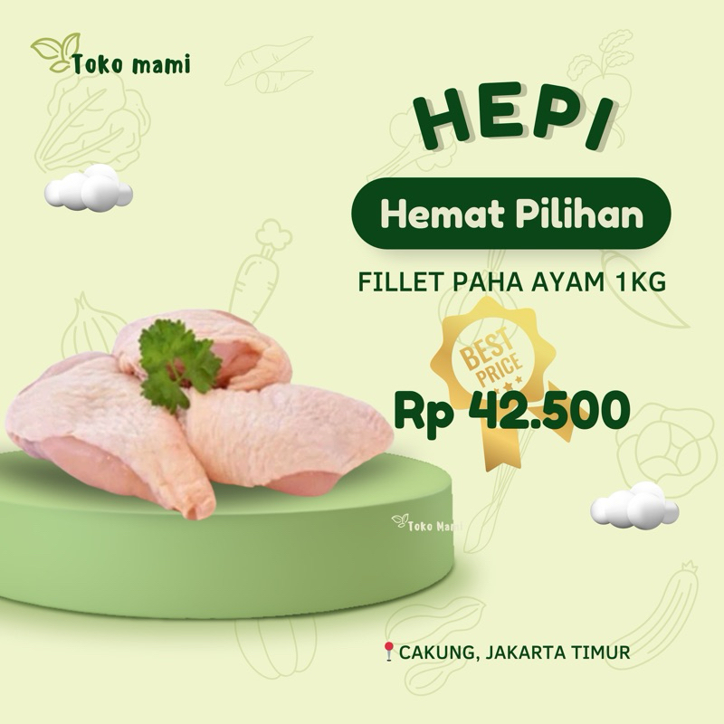 

FILLET PAHA AYAM 1KG FRESH MURAH (INSTANT or SAMEDAY ONLY)