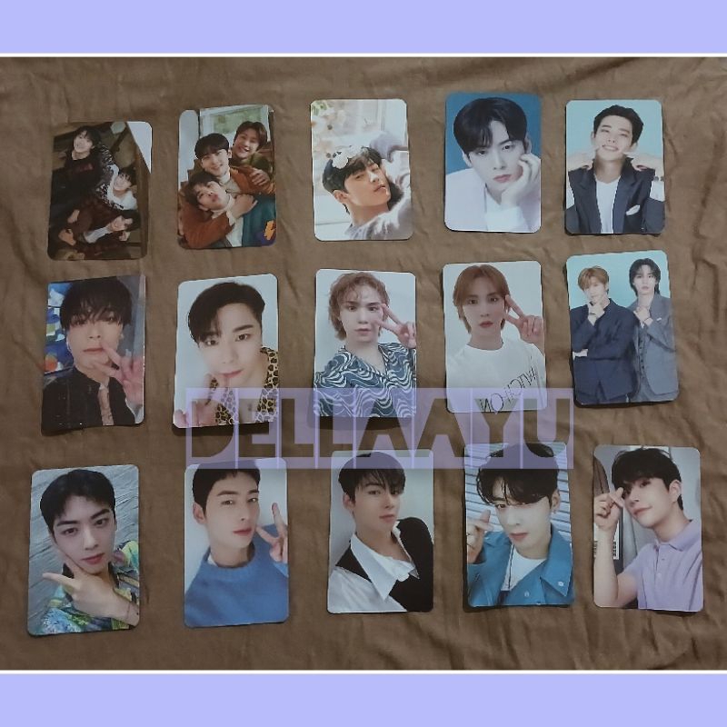 PHOTOCARD CHA EUNWOO ASTRO BOY GROUP KPOP OFFICIAL (ALL 15pc)