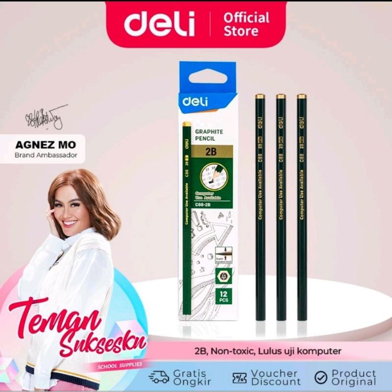 

1pcs Pensil 2B Deli c88
