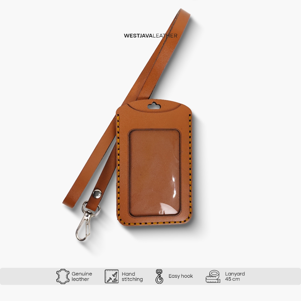 

WJ Leather - ID Card Holder Kulit Asli - Name Tag Kulit ID001