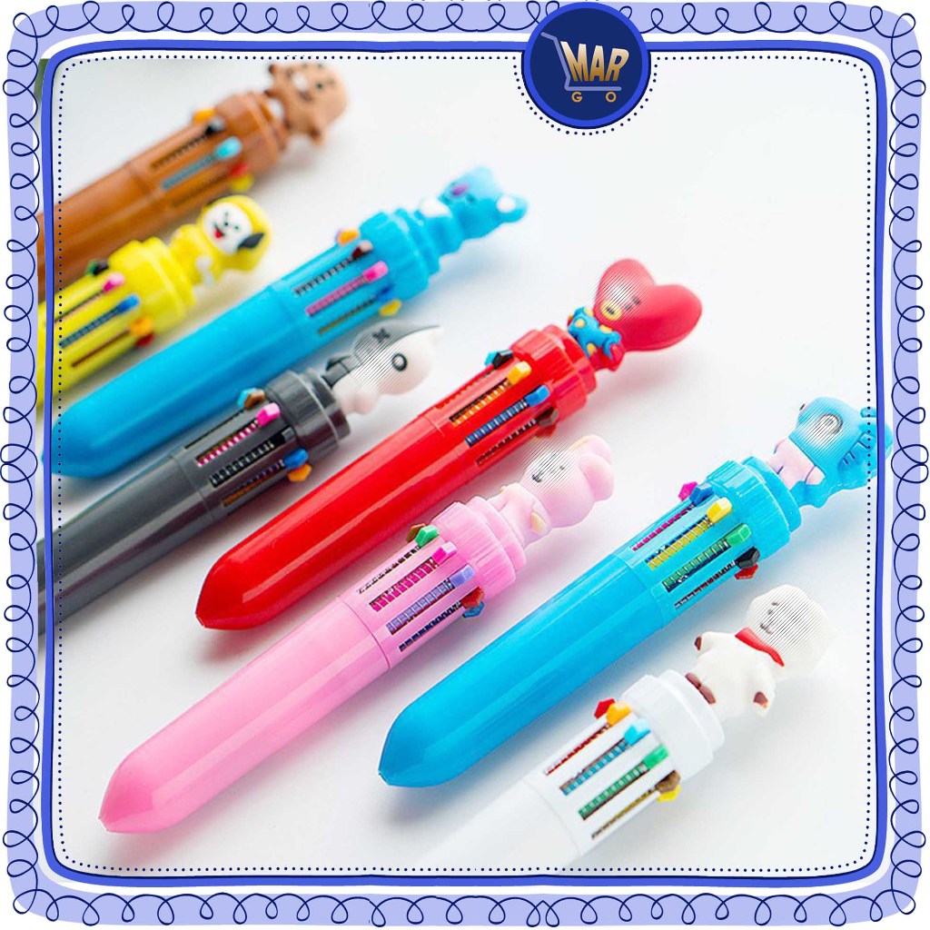 

Bolpoin Mekanik Kpop 10 Warna Pen Warna Warni Pena Pulpen Karakter