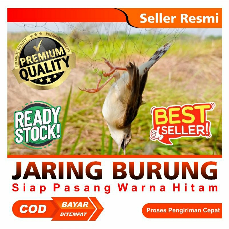 jaring burung/jaring/jaring burung siap pasang warna hitam