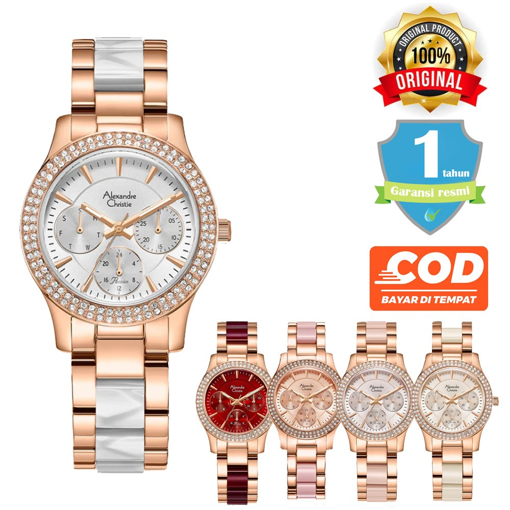 Jam Tangan Wanita Alexandre Christie AC 2932 BF Original