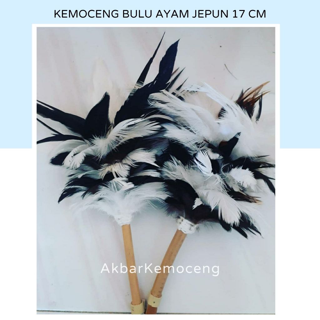 Kemoceng bulu ayam mini souvenir panjang 17 cm - souvenir pernikahan kemoceng bulu ayam mini murah