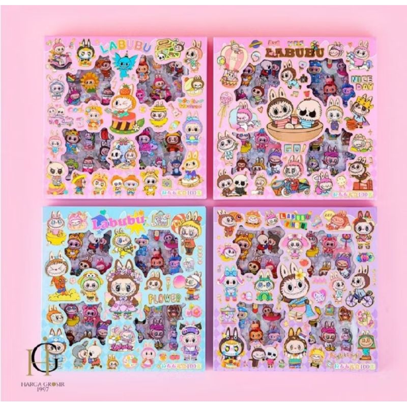 

Stiker Labubu Isi 100 Lembar/Stiker Anti Air/Stiker Lucu /Stiker Frozen/Stiker Sanrio/Stiker Lotso/Bisa COD