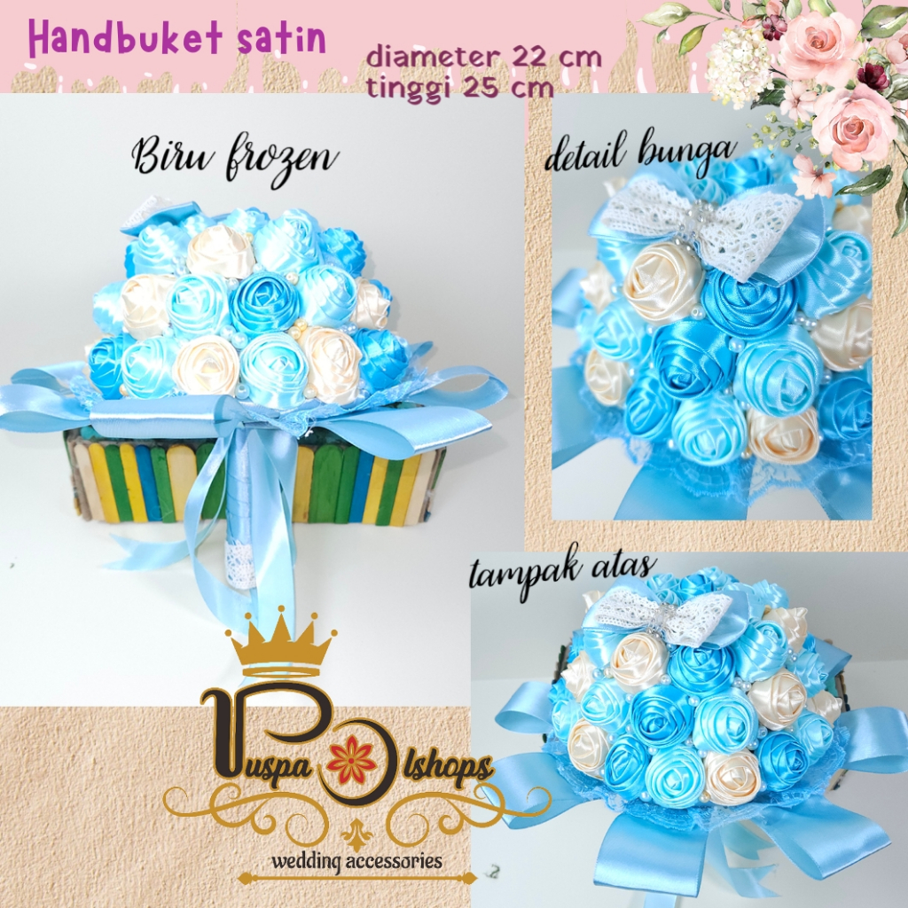 Kinder Dstore Handbuket Pengantin Handbuket Pita Satin Buket Bunga