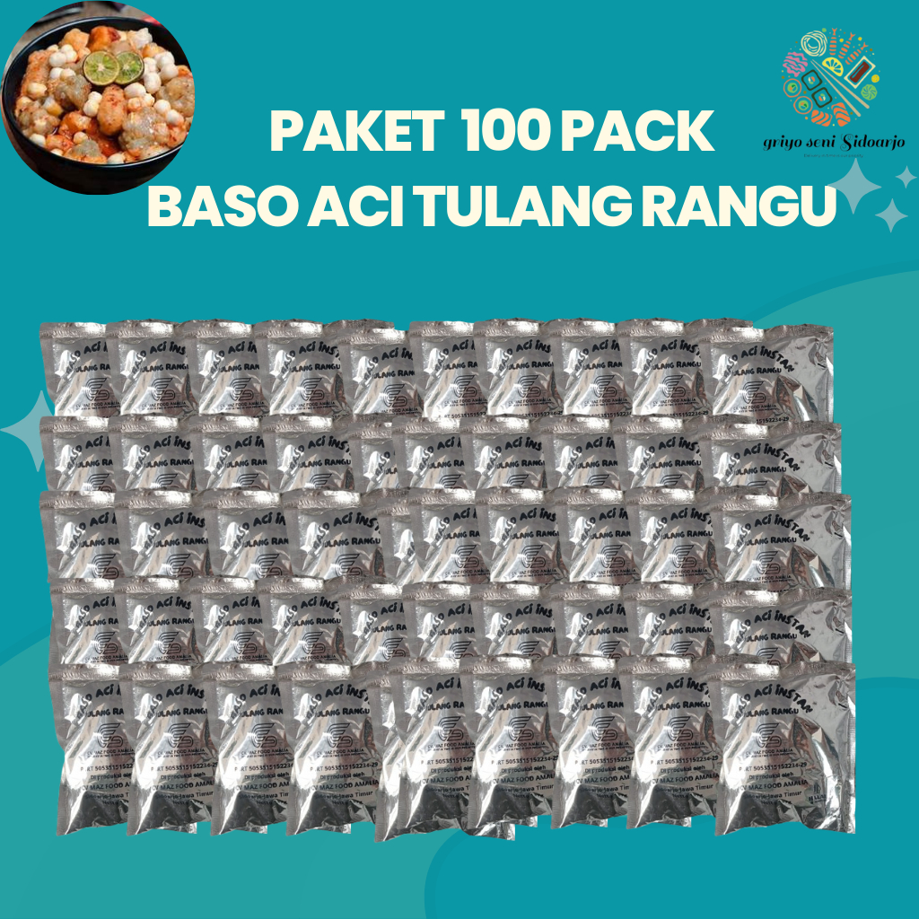 

PAKET 100 PACK BASO ACI INSTAN TULANG RANGU MAZFOOD