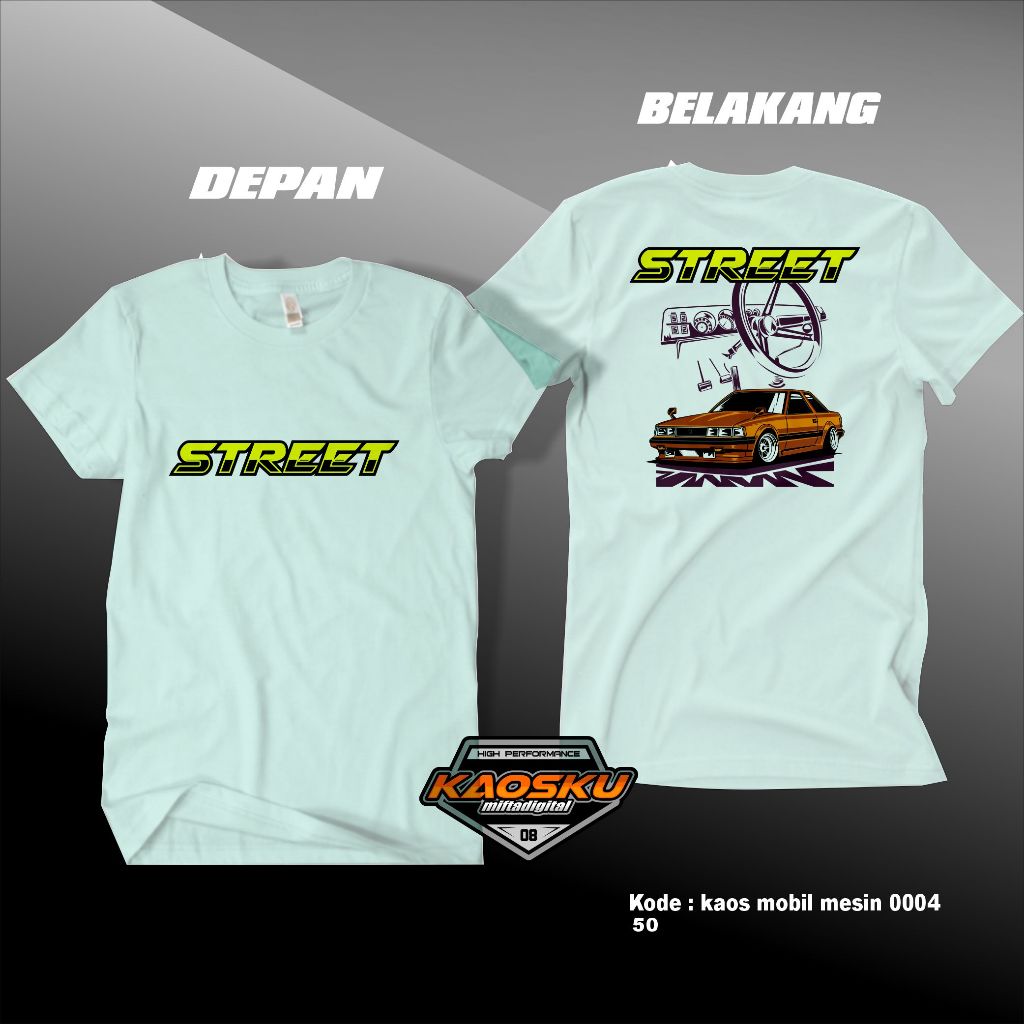 Kaos Mesin Mobil Baju Kaos Distro Street