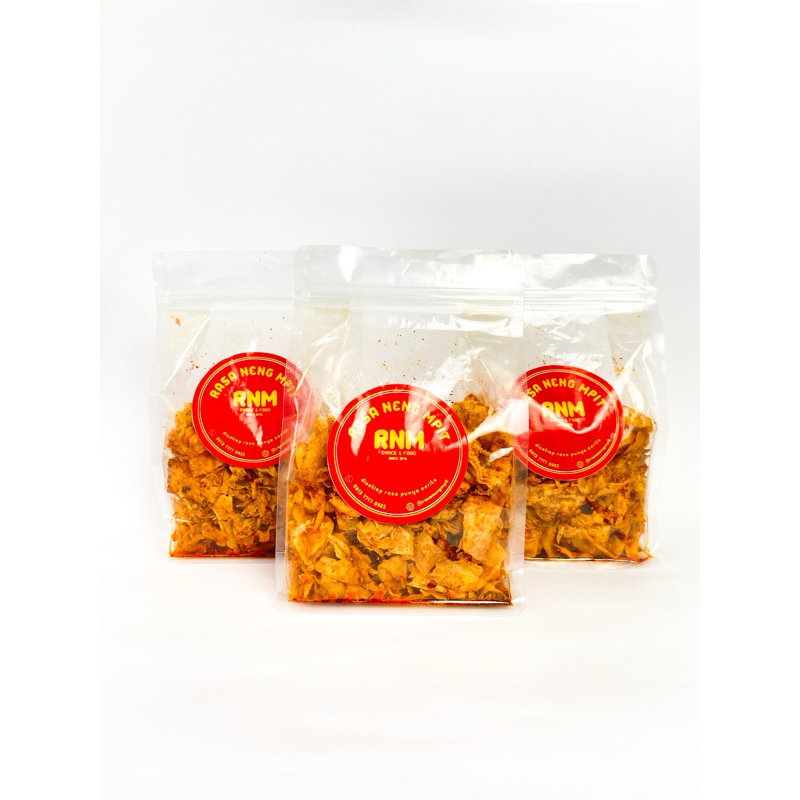 

Kripik asin pedas kemasan kecil 125gr