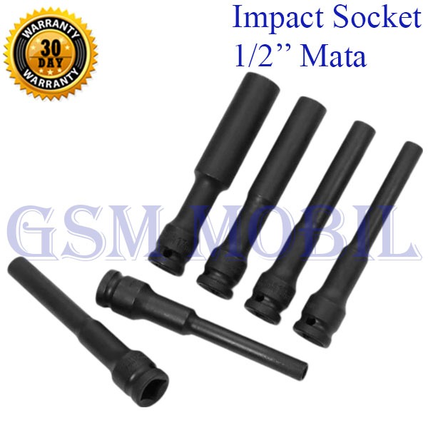 Mata Kunci Shock Kunci Shock Panjang 8-14mm Panjang 130mm  1/2'' Socket Head Adapter - 10008391