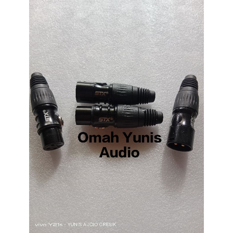 JACK XLR MALE STX AUDIO HITAM