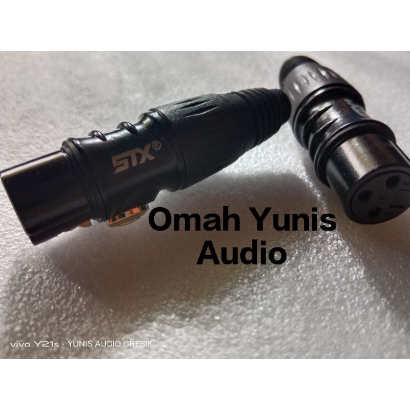 JACK XLR FEMALE STX AUDIO HITAM