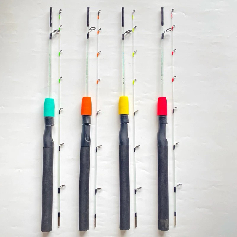 Joran Spinning Elito Kerajaan Udang | Stik Pancing Lentur Transparan Fiber Solid