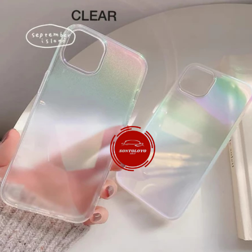 Softcase Silikon Silicone BackCover Rainbow Gradiant Anticrak Skin Pelindung Casing Iphone Xs Xr 11 