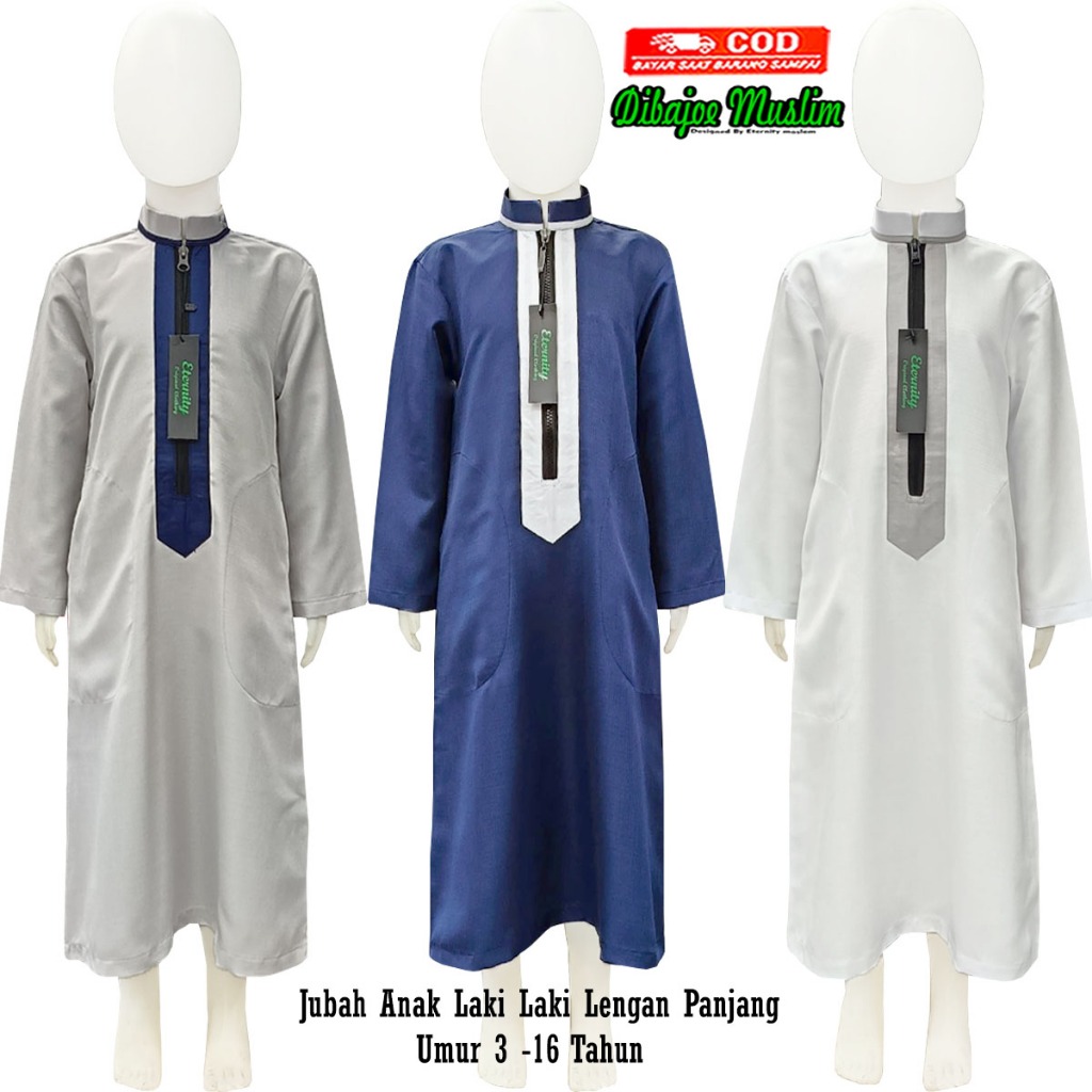 BAJU KOKO ANAK LAKI LAKI Jubah Gamis Anak Umur 3Tahun - 12Tahun Gamis Anak Eternity Terbaru COD