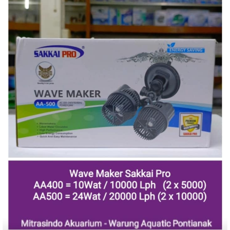 Sakkai Pro AA 400 Wave Maker Kolam Aquarium.