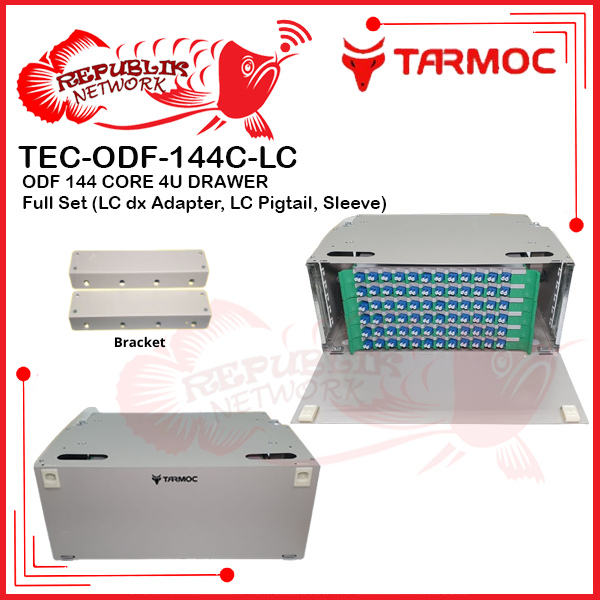 Fiber Optic ODF/OTB 144 Core LC Lengkap Rackmount | ODF 144C LC