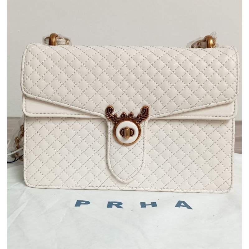FO Bags Tas PRAHA PRHA Wanita Beige Kualitas Premium Cantik Tebal Import kd 69
