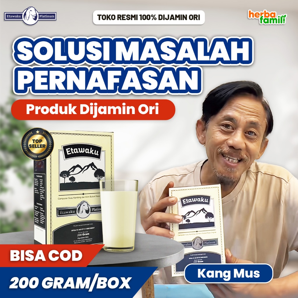 

ETAWAKU PLATINUM ORIGINAL 100% ORI | Produk Asli Susu Kambing Etawa Ampuh Atasi Masalah Pernafasan dan Tulang Official Store