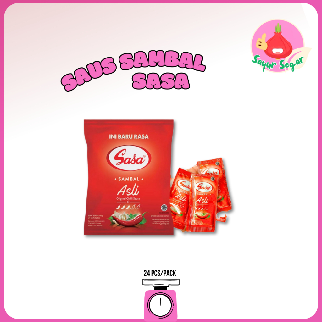 

Sayur Segar - Sasa Saus Sambal/Chili Sauce 24 pcs/pack