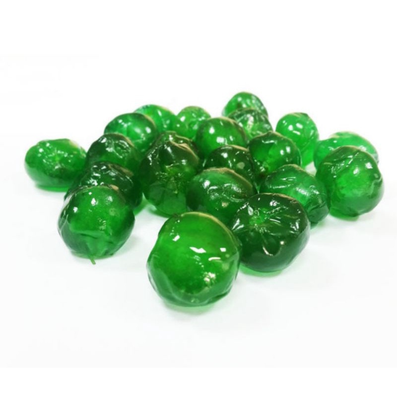

Green Cherry Glace / Cherry Hijau Tanpa Tangkai - REPACK