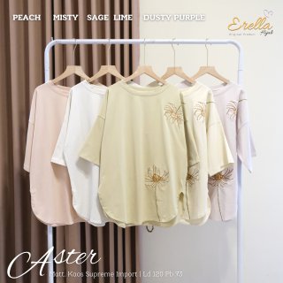 Aster Kaos Supreme Premium Wanita Lengan Pendek Bahan Supreme premium import