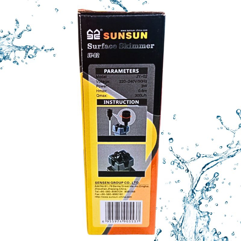 Pompa aquarium SURFACE SKIMMER SUNSUN JY 02