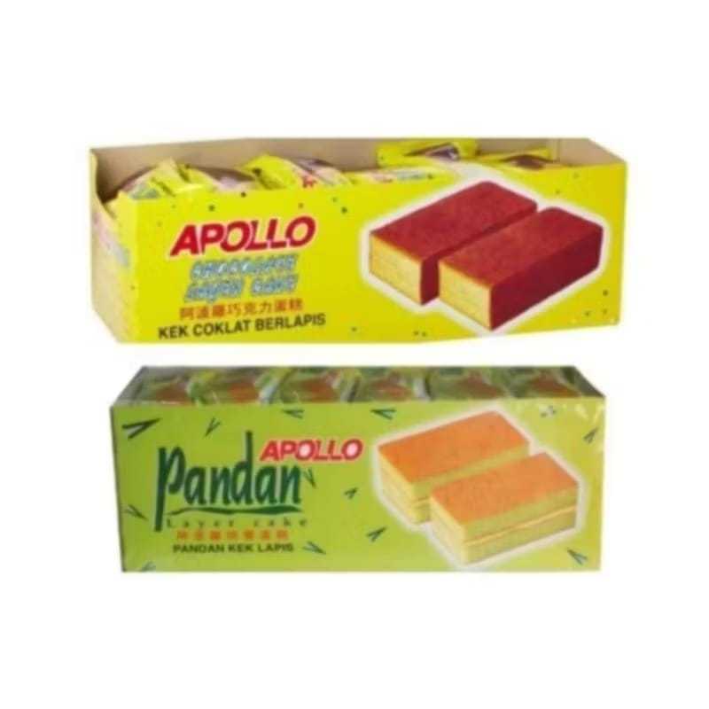 

Apollo Layer Cake - Kek Lapis Pandan & Coklat (16g)