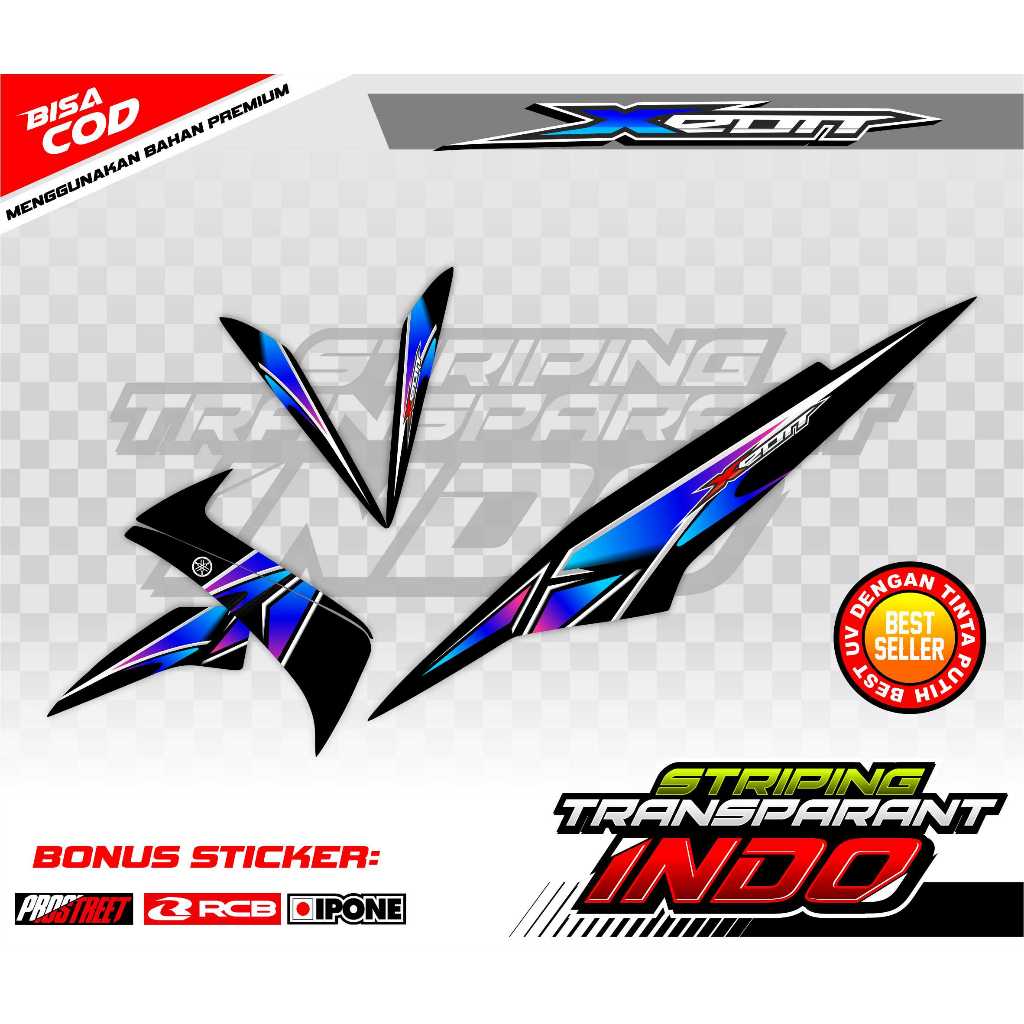 STRIPING VARIASI YAMAHA XEON / STICKER LIST VARIASI MOTOR XEON