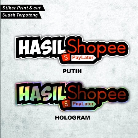 

STICKER HASIL SHOPEE (vinyl cut sticker)