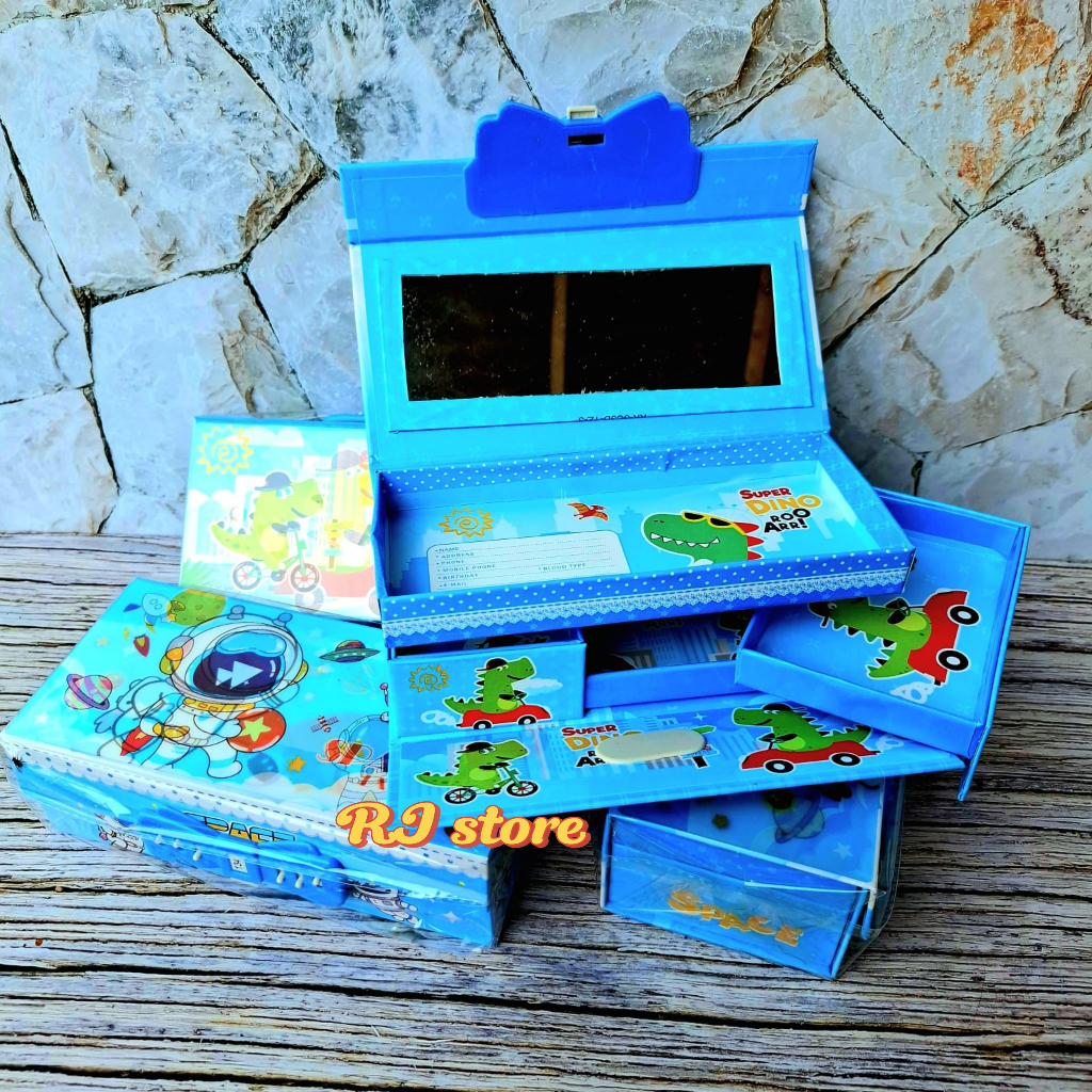 

kotak pensil / tempat pensil 3d box 3 tingkat ada kode