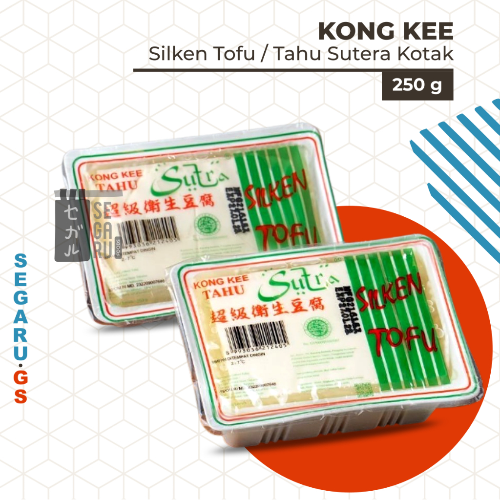 

Kongkee Tahu Sutra Kotak | Silken Tofu Halal 250gr