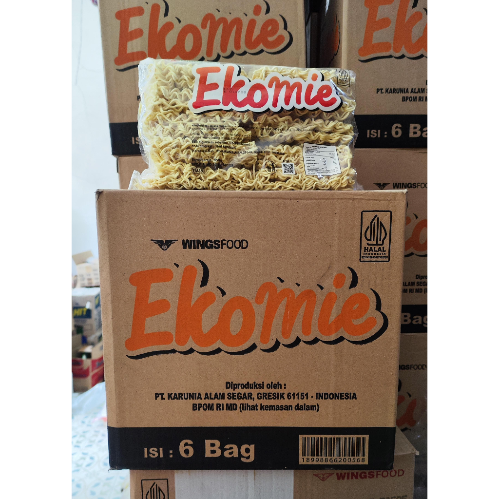 

Ekomie 1 Dus Isi 6 Pack x 10pcs Mie Kering instan Wings food