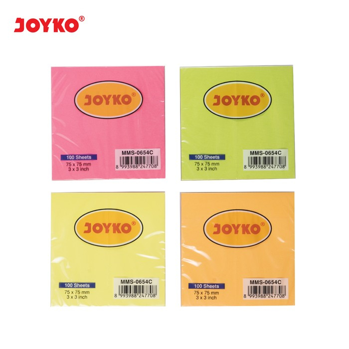 

MEMO STICK / STICKY NOTE / KERTAS MEMO / MEMO TEMPEL JOYKO MMS-0654C / 1 PAD
