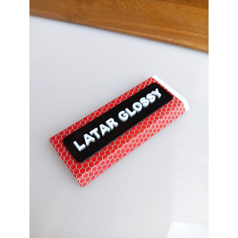 

NAME TAG TIMBUL (latar glossy)